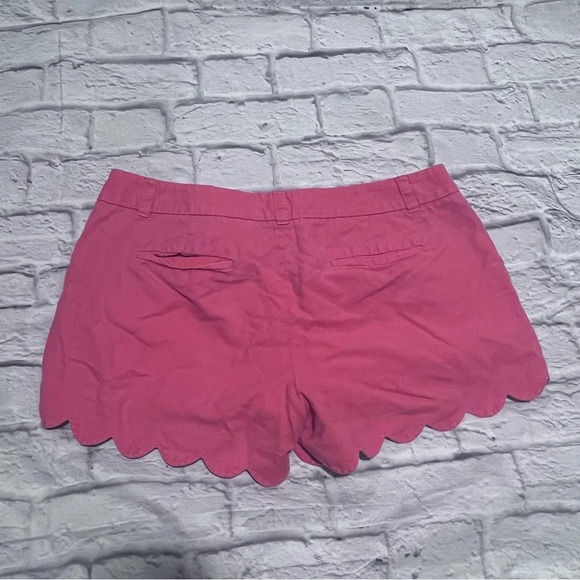 J. Crew Scallop Shorts Cute Casual Everyday Pink Shorts Size 14 - Picture 4 of 4